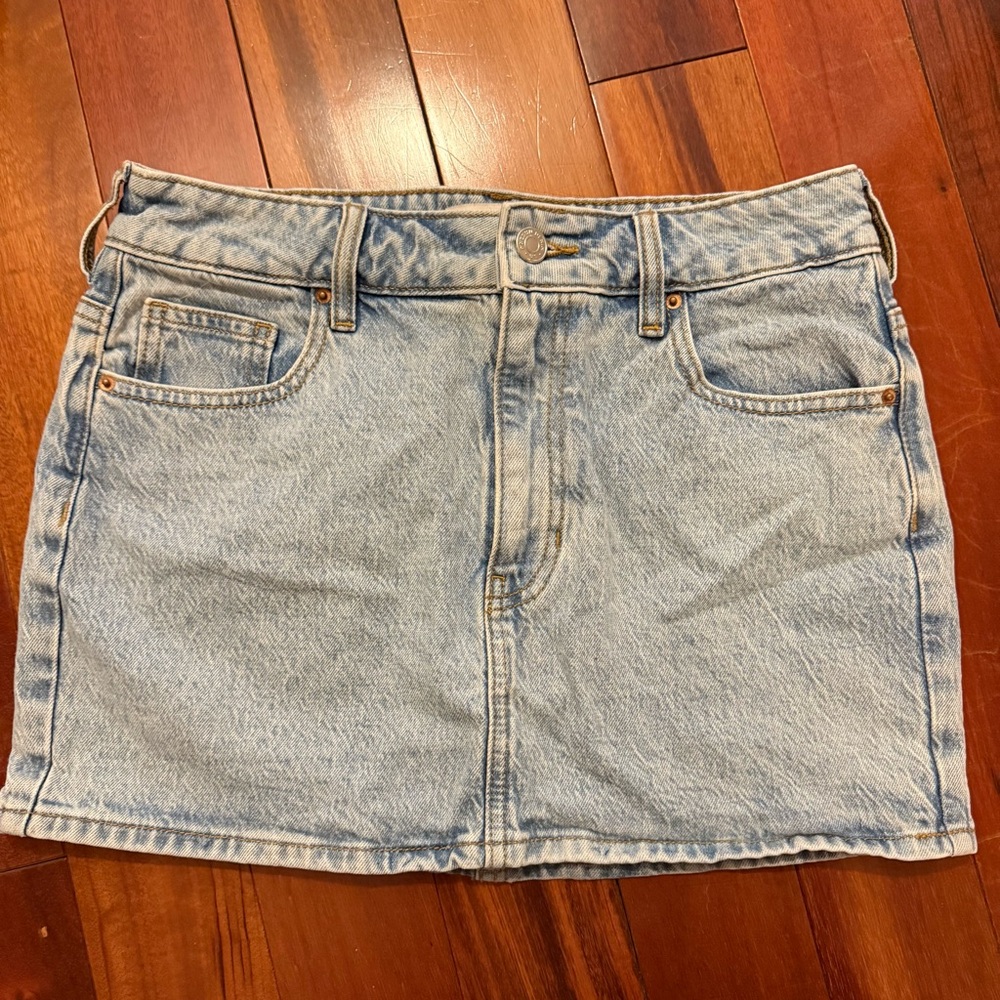 PacSun Light Blue Denim Mini Skirt